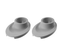 Fackelmann Eierbecher 2er Set Eco, Eierbehälter mit Ablage, Green PE, grau, 33021