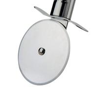 Fackelmann 40437 Roulette À Pizza En Inox Manche Ovale, Coupe Pizza Inox, Roulette À Pizza, Acier Inoxydable, 18,5 Cm