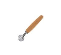 Fackelmann 40918 Roulette À Pâtisserie, Roulette Pour Raviolis, Roulette Inox Pour Raviolis, Roulette À Raviolis, Bois, Acier Inoxydable, 15,5 Cm