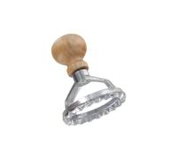 Fackelmann 40925 Emporte-pièce pour raviolis, emporte-pièce rond, emporte-pièce rond pour raviolis, Bois, Acier inoxydable, 5,5 x 5,5 x 7 cm