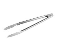 Fackelmann 41122 Pince Multifonction, Pince INOX, Pince de Cuisine, Pince pour Servir, Acier Inoxydable, Argenté, 30 cm