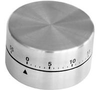 Zenker Minuteur de cuisine 41936 magnétique mécanique inox argent 6,5 × 3,5 cm