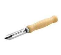 Fackelmann 41944 éplucheur acier inoxydable bois de hêtre beige argent 15 cm Bois,Inox G