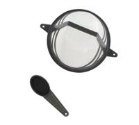 Fackelmann 42297 Filtre à café permanent, filtre à café de taille 4, filtre à café réutilisable, filtre à café n°4, Nylon, Plastique, Gris, 11,5 x 4,5 cm