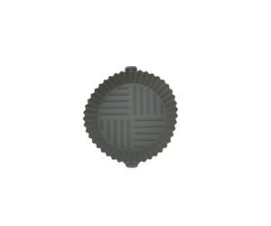 Fackelmann 42694 Panier Rond en Silicone, Moule pour friteuse à air Chaud, Moule pour friteuse sans Huile, Silicone, Gris, 18 x 4,5 cm