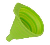 Fackelmann 42730 Entonnoir Pliable en Silicone, Entonnoir télescopique, diamètre de 8,5 cm, Vert
