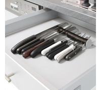 Fackelmann 43168 Nirosta Asia Range-Couteaux Acier Inoxydable/ABS Argent/Gris 18 x 16,8 x 3,3 cm