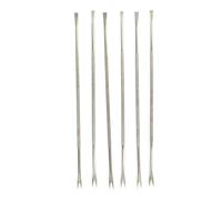 Fackelmann Fourchettes à crustacés 43776 – Lot de 6, curettes en inox argenté 18,5 cm