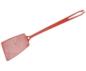 Fackelmann 44679 Tapette à Mouche colorée, tapette à Mouches, Tue Mouche avec Pince pour ramasser Les Insectes, tapette, Plastique, Rouge, Jaune, Noir, 40 x 10 cm