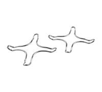 Lot de 2 grilles de bruleur pour appareil de cuisson - FACKELMANN - Tecno ref. 45135 - Gris - Inox