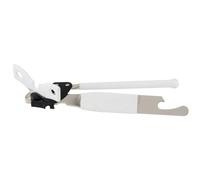Fackelmann Ouvre-boîte 45524 2-en-1 – décapsuleur, chromé/plastique noir 16 x 4 cm