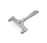 Fackelmann 45861 Coupe fromage en tranches en aluminium avec rouleau et fil de coupe, trancheur à fromage, portionneuse à fromage, ustensile de cuisine, Aluminium, Gris, 15 cm