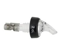 Fackelmann 46983 Bec verseur 2 cl, bec verseur dose bar, bec verseur avec bille, doseur à alcool avec bille, Plastique, Acier inoxydable, 10 cm