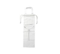 Fackelmann 47068 Sac de Conservation pour Saucisson Sec, Sac pour Saucisson, Blanc, Coton, 32,5 x 11 cm