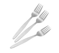 Fackelmann 47505 Nirosta Arlberg Set de 3 Fourchettes de Table Acier Inoxydable Argent 19 x 2,2 x 1,5 cm