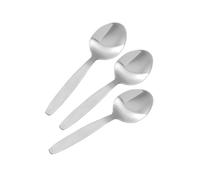 Fackelmann 47508 Nirosta Arlberg Set de 3 Cuillères a café Acier Inoxydable Argent 13,5 x 3 x 1,6 cm