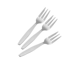 Fackelmann 47509 Nirosta Arlberg Set de 3 Fourchettes à Dessert Acier Inoxydable Argent 13,5 x 2,1 x 2 cm