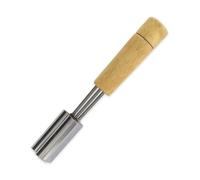 Fackelmann 4901950 Décorateur pour fromages et légumes, découpe Fromage étoile ou cœur, Acier Inoxydable, Brun, 15,7 x 2,3 cm