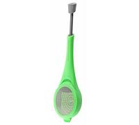 Fackelmann 49135 Infuseur de thé avec Presse Acier Inoxydable/PP Vert/Gris 17,5 x 4 cm