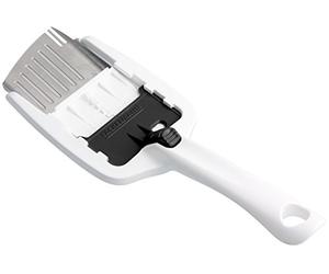 Fackelmann 49233 Arcadalina Coupe-Fromage Acier Inoxydable/PP/ABS Blanc/Noir/Argent 24 x 8,6 cm