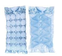 Fackelmann 49391 Sachets glaçons cœurs, sachets glaçons ovales, lot de 12 sachets glaçons, Plastique, Bleu, 4,5 cm
