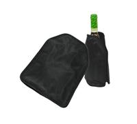 Fackelmann 49576 Étui réfrigérant pour Bouteilles, Pochette réfrigérante pour Bouteilles Sac Extensible pour rafraîchir Les Bouteilles, Nylon, Gel réfrigérant, Noir, 22 x 16 cm