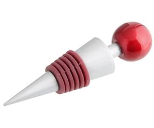 Fackelmann 49723 Crand Cru Bouchon pour vin Aluminium/Silicone Rouge/Argent 9 cm
