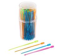 Fackelmann 50611 Haricot Pique de soirée Plastique Multicolore 8,5 cm Lot de 100