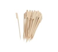 Fackelmann 50863 Lot de 50 Pics à Brochettes en Bois, Piques Apéro, Bambou, 15 cm
