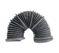 Fackelmann 5402750 Tuyau Evacuation pour Hotte de Cuisine Tuyau flexible hotte de cuisine, Tuyau de ventilation hotte aspirante, Gris, Plastique, 3 m x 12,5 cm