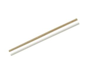 Fackelmann 54833 Lot de 30 Pailles Écoresponsables en Papier, Brun et Blanc, 24 cm