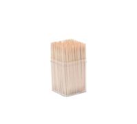 Fackelmann 57649 Lot de 300 cure-dents dans une boîte avec couvercle, pic en bois, cure-dents en bois, cure-dents, Bois, 6,5 cm