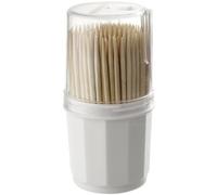 Fackelmann 57651 Lot de 190 Cure-Dents dans Une boîte avec Couvercle, Cure-Dents en Bois, Cure-Dents, pic apéro, Bois, 6,5 cm, Brun