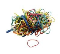 Fackelmann Élastiques 59922 – 150 pièces en caoutchouc brun pour fermer des sachets de bonbons
