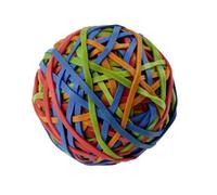 Fackelmann 59959 Boule d'élastiques, Balle à élastiques, Stock d'élastiques, Caoutchouc, 7x7cm
