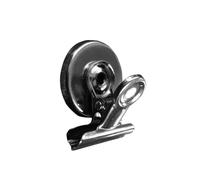 Fackelmann 60964 Lot de 2 clips magnétiques, pinces magnétiques, Fer, Nickel, Aimant, 3,2 x 4 cm