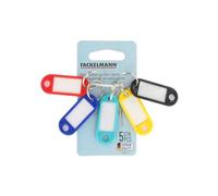 Fackelmann 61084 Porte oloré avec étiquette, Porte clefs, Porte clés, Plastique, Acier Inoxydable, 7 cm