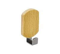 Fackelmann 61251 Crochet Universelle Rectangulaire Acier Inoxydable Beige/Argent 8 x 5 x 1,7 cm 2 Pièces