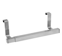 Fackelmann 61456 Porte serviette extensible, porte torchon de cuisine, porte serviette de bains, Acier inoxydable, 22 x 8 x 7 cm