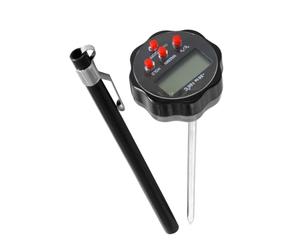 Fackelmann 63800 Thermomètre digital, thermomètre pour viande, thermomètre de cuisson, thermomètre de cuisine digital, Plastique, Acier inoxydable, 13,5 x 3,5 cm