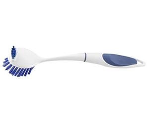Fackelmann 63863 Sweany Brosse à Vaisselle Plastique Blanc/Bleu 28 x 5 x 4 cm