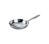 Fackelmann 66270 Poêle 24 cm en Acier Inoxydable 18/10, Structure Triply, Tous Feux Compatible Induction et Four, Cuisson Saine Sans PFAS, Utilisation Intensive, Passe au Lave-Vaisselle, Manche Riveté