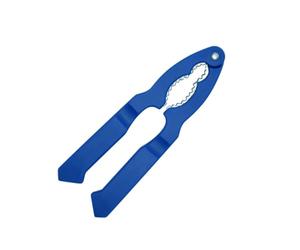 Fackelmann 670427 Casse-noix, casse-noix plastique, Plastique, Bleu, 18 x 4,9 x 1 cm