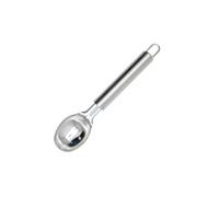 Fackelmann 670445 Cuillère à glace, cuillère pour glace en inox, proportionneuse à glace , Acier inoxydable, Argenté, 19,2 x 4,2 x 2,7 cm