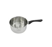 Fackelmann 681850 Casserole 20 cm en inox, Casserole de cuisine, tous feux, induction, sans PFAS, Acier inoxydable 18/8, Gris, 20 x 10 cm