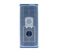 Fackelmann 683270 Bac à glaçons avec couvercle et opercule, Moule à glaçons, Bleu, Plastique, 26x11cm