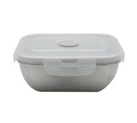 Fackelmann Boîte de conservation 684083 – INOX micro-ondable 400ml, valve vapeur, couvercle plastique