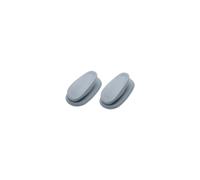 Fackelmann 686269 Lot de 2 Crochets Muraux Adhésifs en Plastique, Gris, 4 cm - Pour Torchon de Cuisine