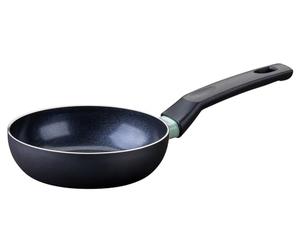 Fackelmann 688124 Poêle tous feux 16 cm sans PFAS, poêle de cuisson, sans PFAS, antiadhésive, tous feux, induction, Aluminium, Noir, Vert, 16 cm