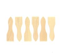 Fackelmann 8641650 Lot De 6 Spatules À Raclette, Spatule Pour Poêlon Par 6, Spatule À Raclette, Spatule, Bois, 12,8 X 3,7 Cm